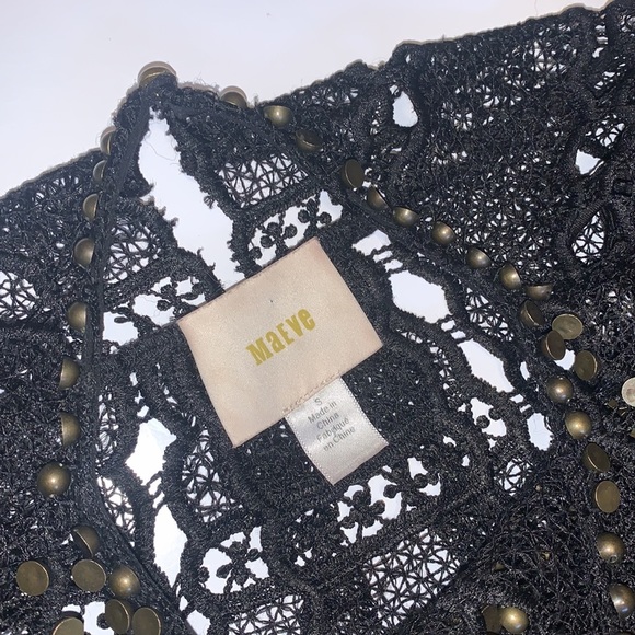 Anthropologie Maeve Black Crocheted Top - Women’s Size Small - Picture 5 of 8